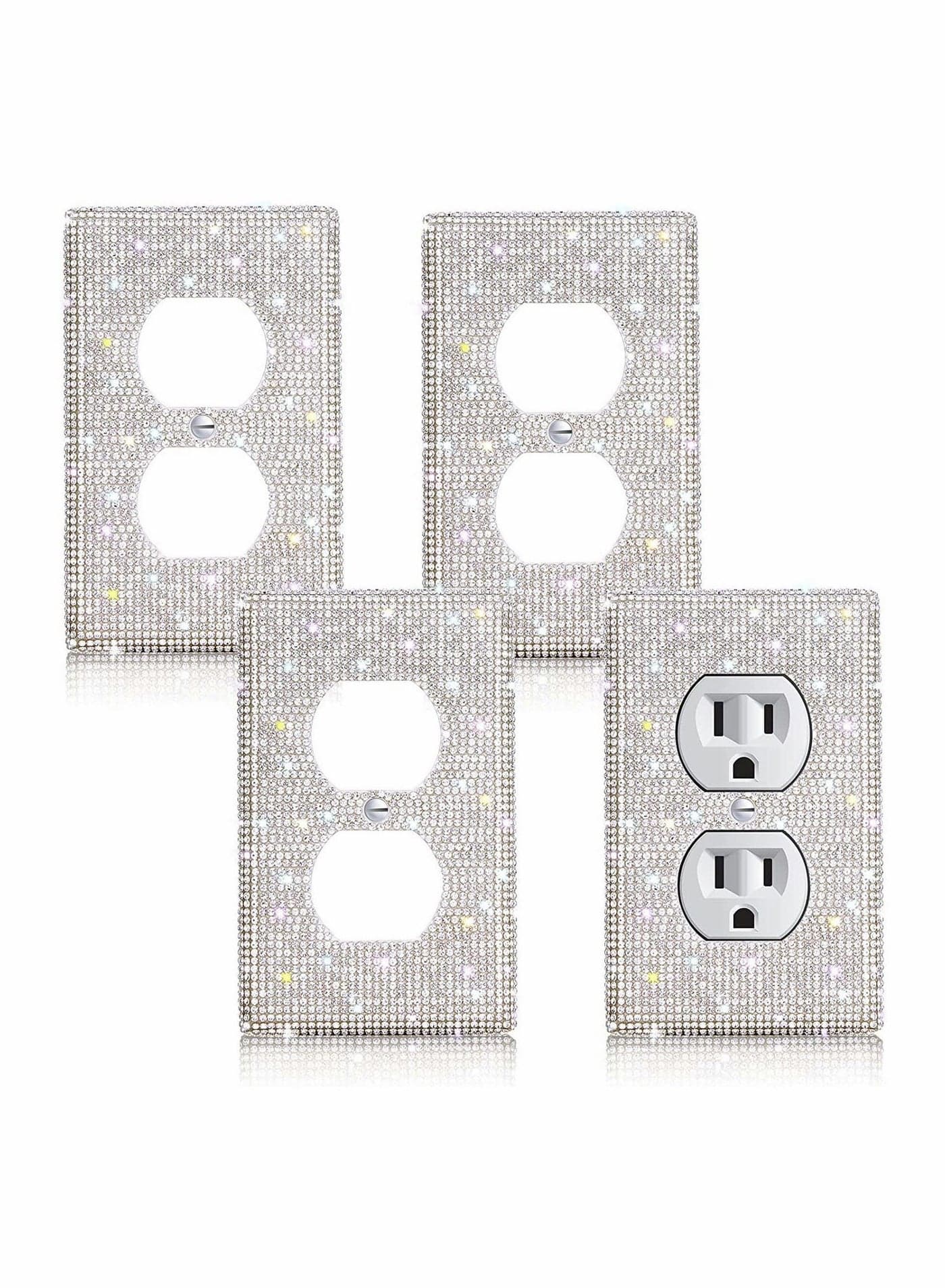 4Pack Wall Plates Light Switch Decorative Cover for Electric Outlets Home Decorator