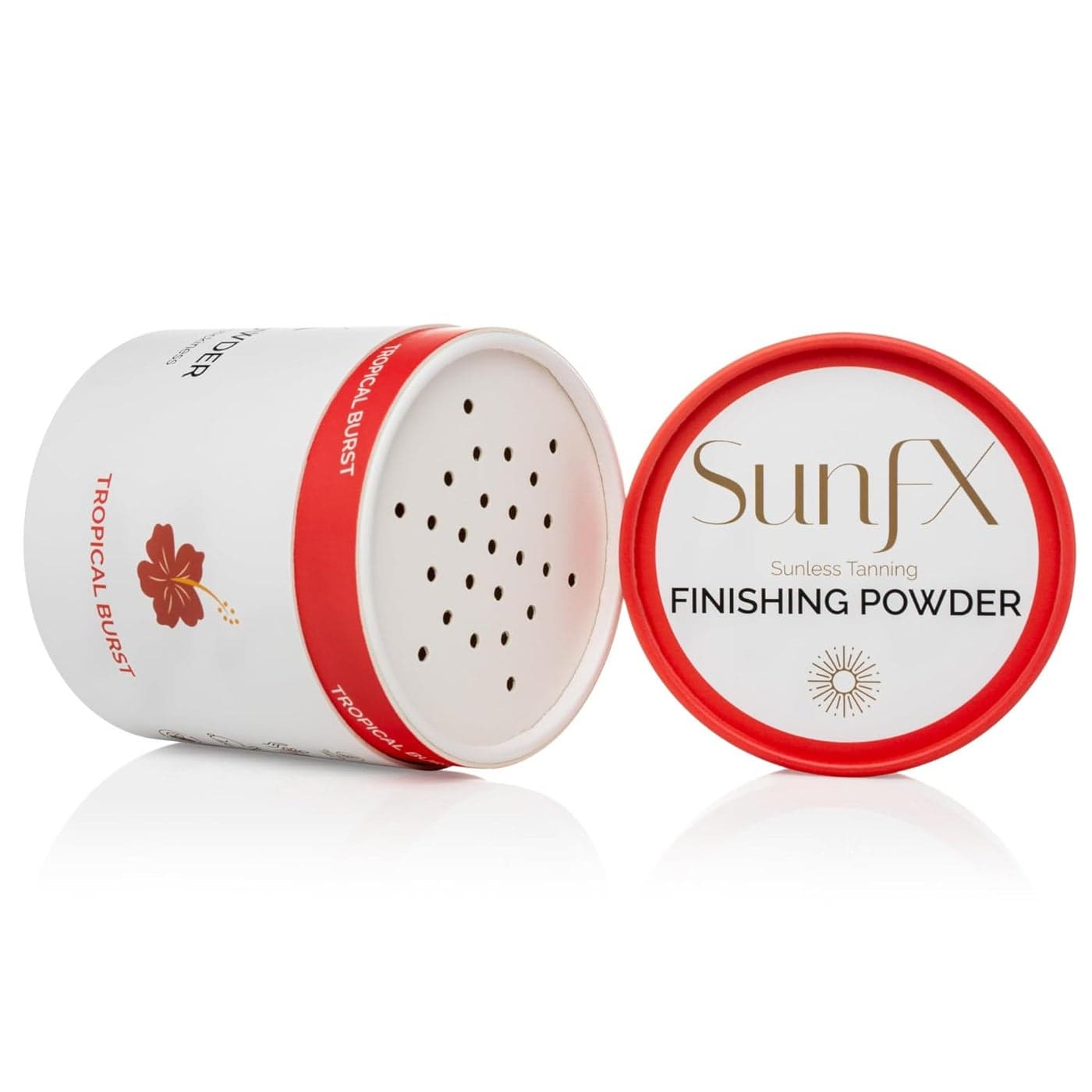 SunFX Post Spray Tan Translucent Finishing Powder Talc Free Sunless Tanning Setting Powder Shimmer Body Bronzing Powder Tropical Burst 400 Ounce Pack of 1