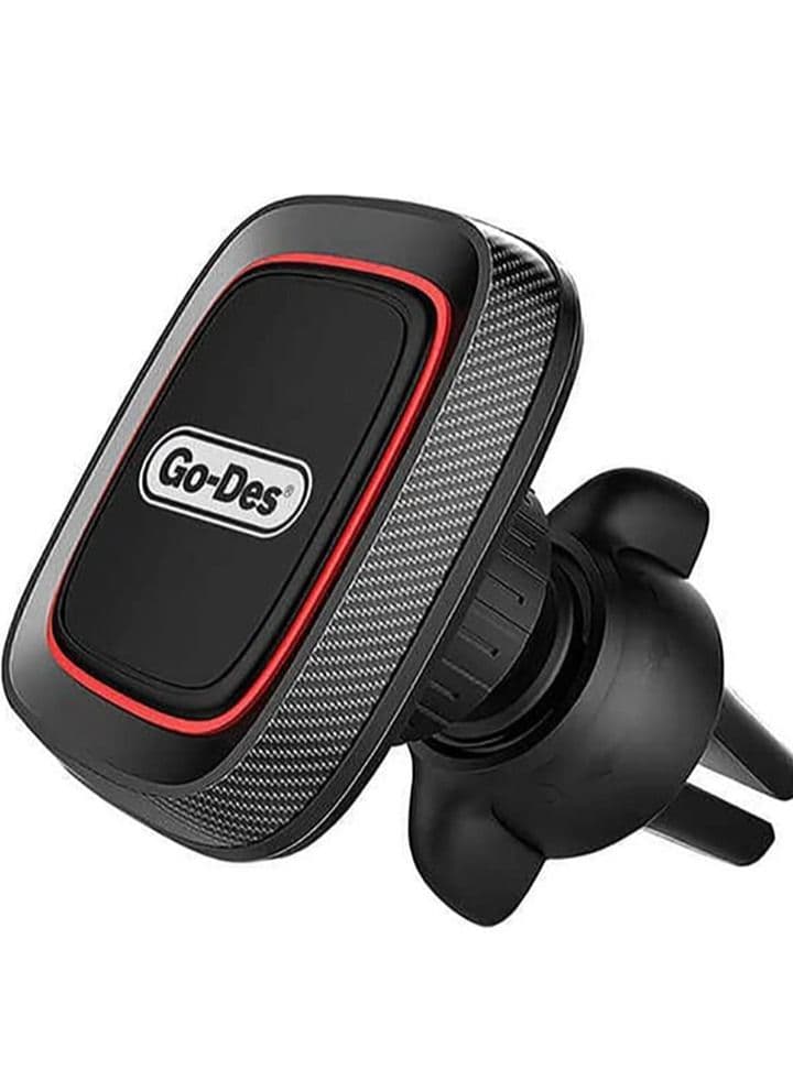 GO-Des GD-HD611 Car Air Vent Magnetic Phone Holder,360 Degree Rotation Mobile Car Mount Compatible with iPhone 13 Mini/iPhone 13/13 Pro / 13 Pro Max/iPhone 12 Series Black