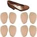 Chiroplax High Heel Pads Cushions Inserts 4 Pairs Ball of Foot Metatarsal Forefoot Pain Relief AntiSlip Shoe Insoles for Women Beige Normal Thickness
