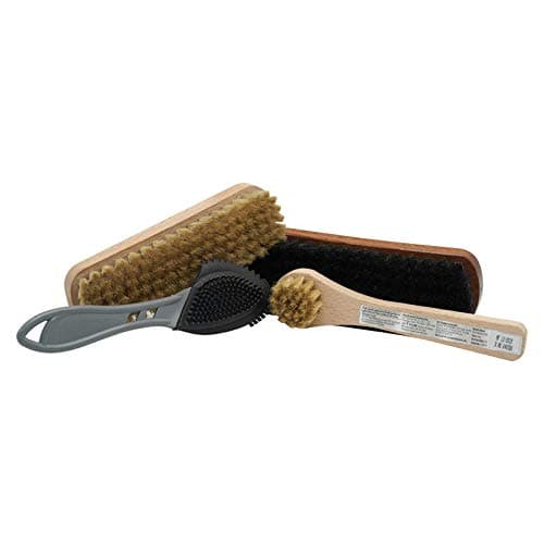 Pro BRUSHES COMBO KIT I SHOE BRUSH I HORSE HAIR BRUSH I GLOSS BRUSH I SUEDE N NUBUCK SHOE BRUSH I APPLICATION BRUSH, Multicolour, Standard