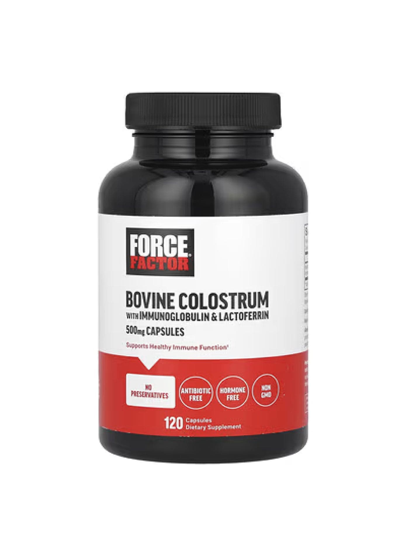 Bovine Colostrum With Immunoglobulin & Lactoferrin, 500 mg, 120 Capsules