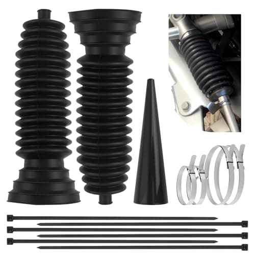 2PCS Extended Car Inner Tie Rod Boot with Expander ToolCable TiesDustproof Rubber Car Tie Rack and Pinion Boot with Cuttable Large CaliberUpgraded Cars Steering Rack Boots