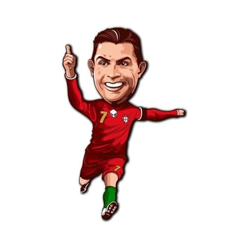 Bhai Please Ronaldo CR7 Wooden Fridge Magnet (Pack of 1) | Football, Soccer, Clubs, Sports | Gift for Husband, Boyfriend, Men, Football Fans |Birthday