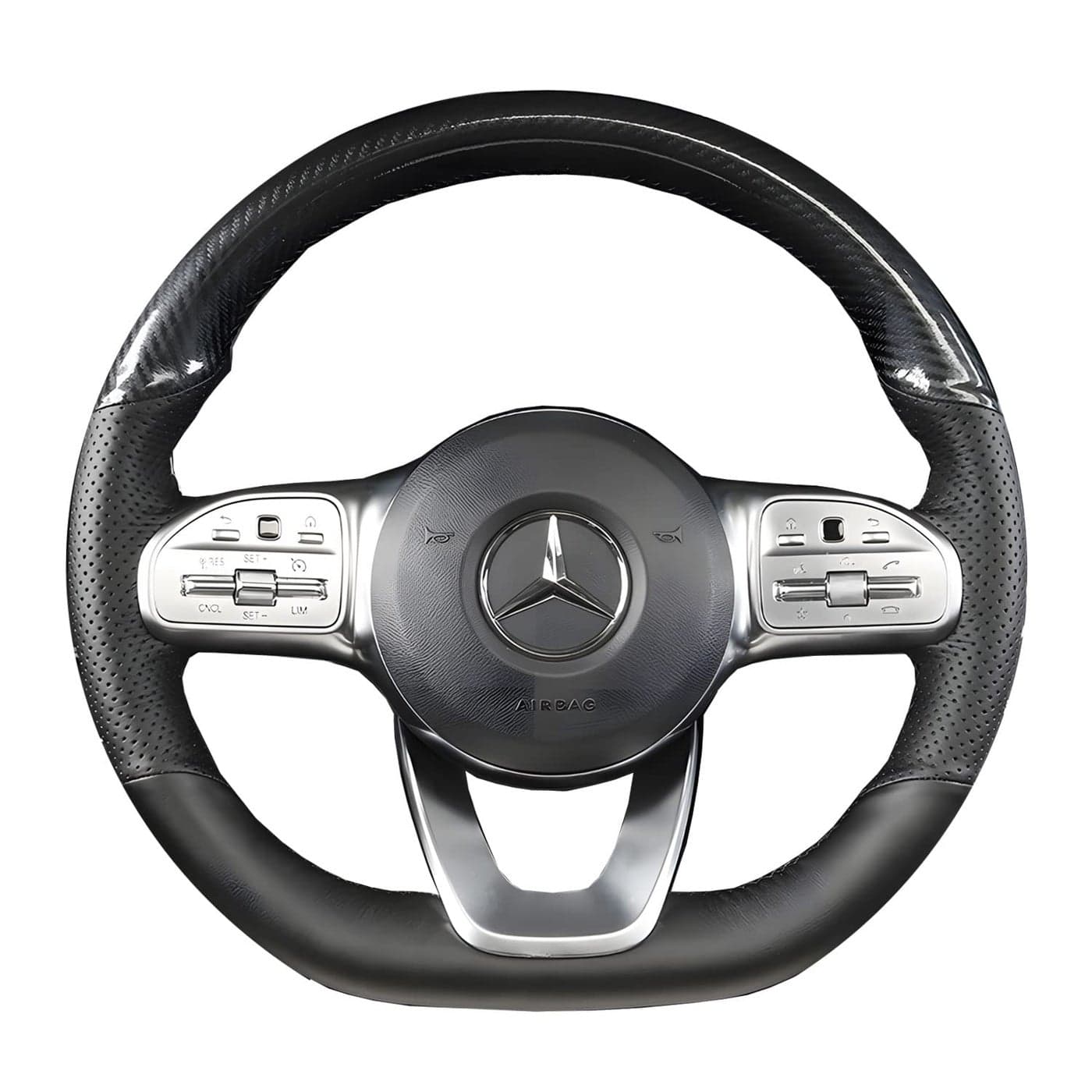 HandStitched Steering Wheel Wrap for Mercedes Benz A W177B W247C W205E W213S W222CLA C118GLE V167CLS C257GLC C253G W463 20182021 Interior Steering Wheel Protection Skin Cover Accessories