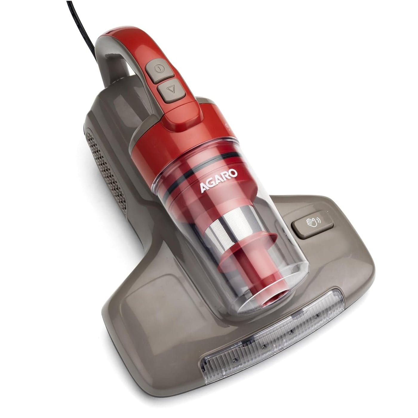 AGARO Grand Bed Vacuum Cleaner Cyclonic Technology for Dust Collection UV Light Sterilization 12kPa Suction Power Suitable for Bed Sofa Pillow and Other Fabric Surfaces Dark Grey Black