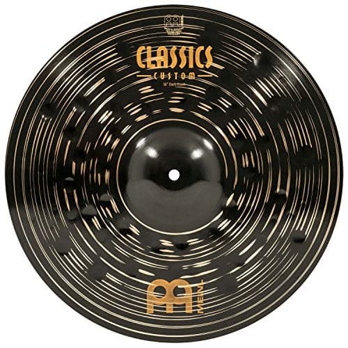 Meinl 16" Crash Cymbal - Classics Custom Dark - Made in Germany, 2-YEAR WARRANTY (CC16DAC)
