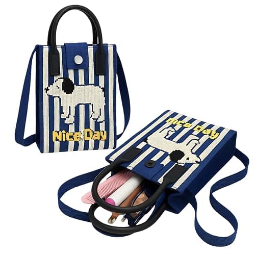 FunBlast Crossbody Mobile Sling Bag for Women – Stylish Phone Pouch with Strap & Silicone Handle, Keychain, Coin, Cosmetics Purse, Cute Utility Bag for Girls & Women (Black-A)