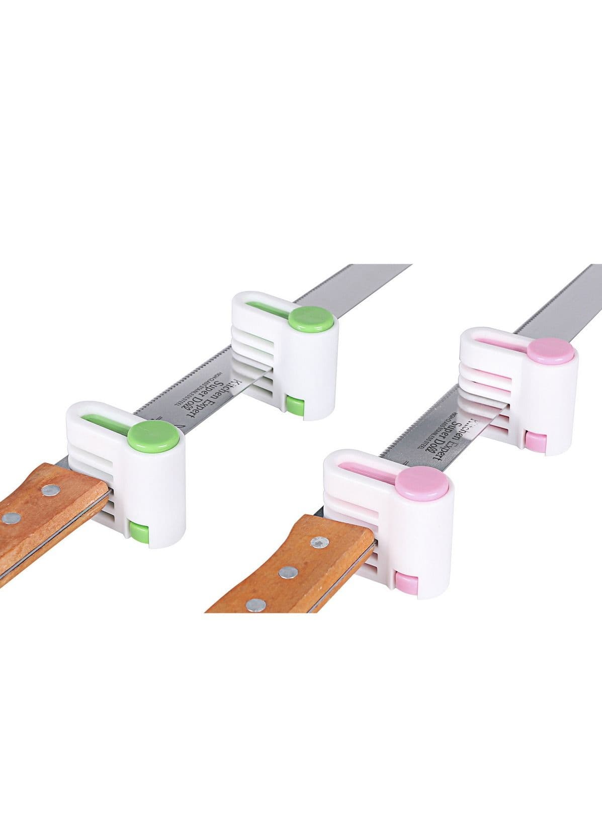 Cake Slicer 4 Pcs Adjustable 5 Cake Layers Leveller Cutter Stratification Auxiliary for Bread Toast Cake for DIY Cake Slicer Stratification Auxiliary