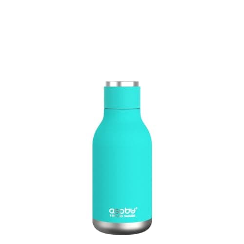 Urban Insulated and Double Walled Stainless Steel Bottle 16 Ounce by Asobu (Turquoise)