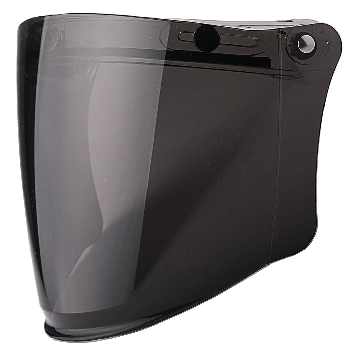 Universal 3 SnapButton Visor for Open Face Motorcycle Helmet Wind Shield Flip Up Down Smoke