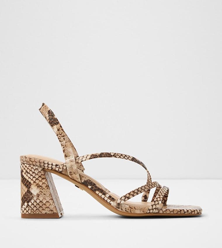Atlanticus-In Women's Brown Block Heel Sandals — 9