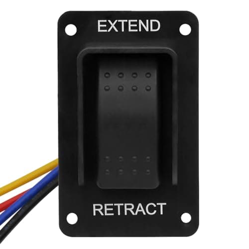 387874 RV Electric Stabilizer Jack Switch with Harness Replacement Compatible with Lippert High Speed JacksIP66rated Waterproof