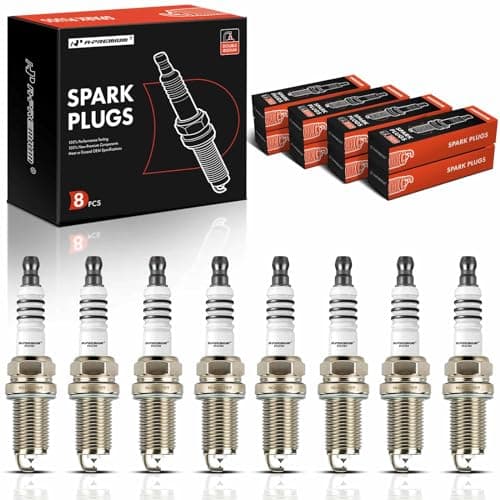 A-Premium Iridium Platinum Spark Plugs (Pack of 8) Compatible with Toyota Tundra & Volkswagen Passat & Land Rover Range Rover & BMW X5 & Audi A6 Quattro & Porsche Cayenne & Bentley Arnage