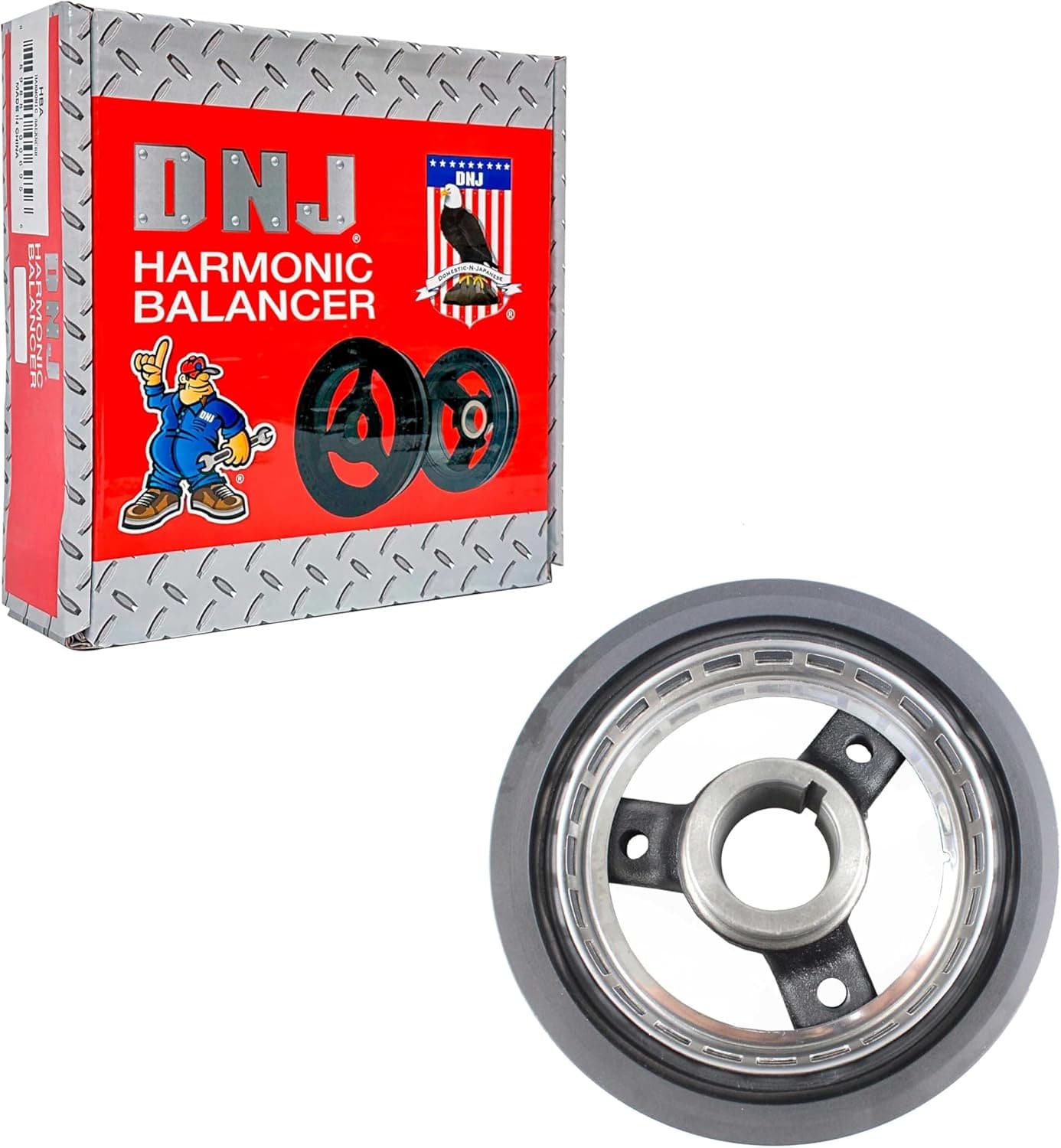 DNJ HBA1148 Harmonic Balancer for Chevrolet 3.1L, 3.4L V6 Engines (1994-2005)