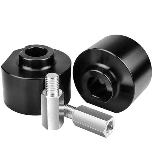 3" Front Leveling Lift Kit Compatible with 1999-2022 Ford F250 F350 Super Duty | 1981-1996 Ford F150 | 2000-2005 Ford Excursion, 3 inch Strut Spring Spacers with 3/4" Stud Extenders (2WD only)