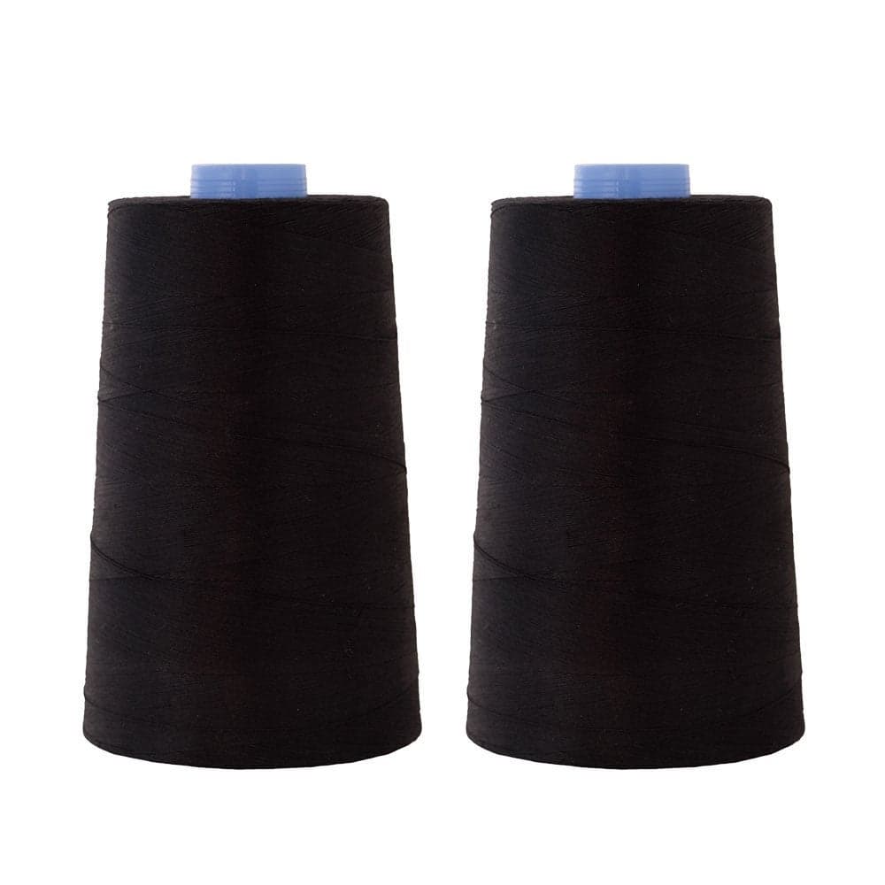 Connecting Threads Essential Cotton Thread 5000 Yard Cone Set of 2 Black