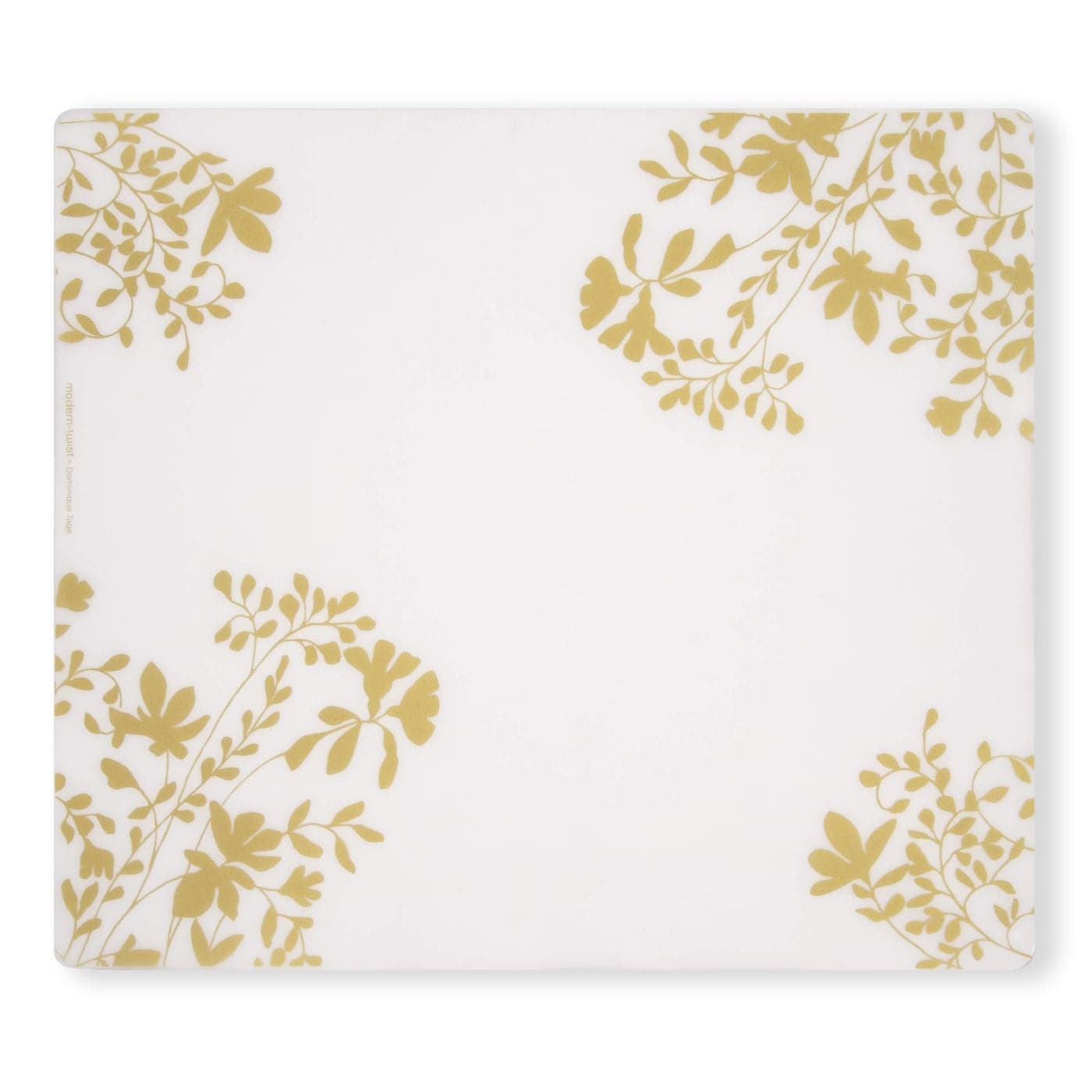 moderntwist Placemat 100 FoodGrade Silicone Waterproof and Reusable Jardin Gold