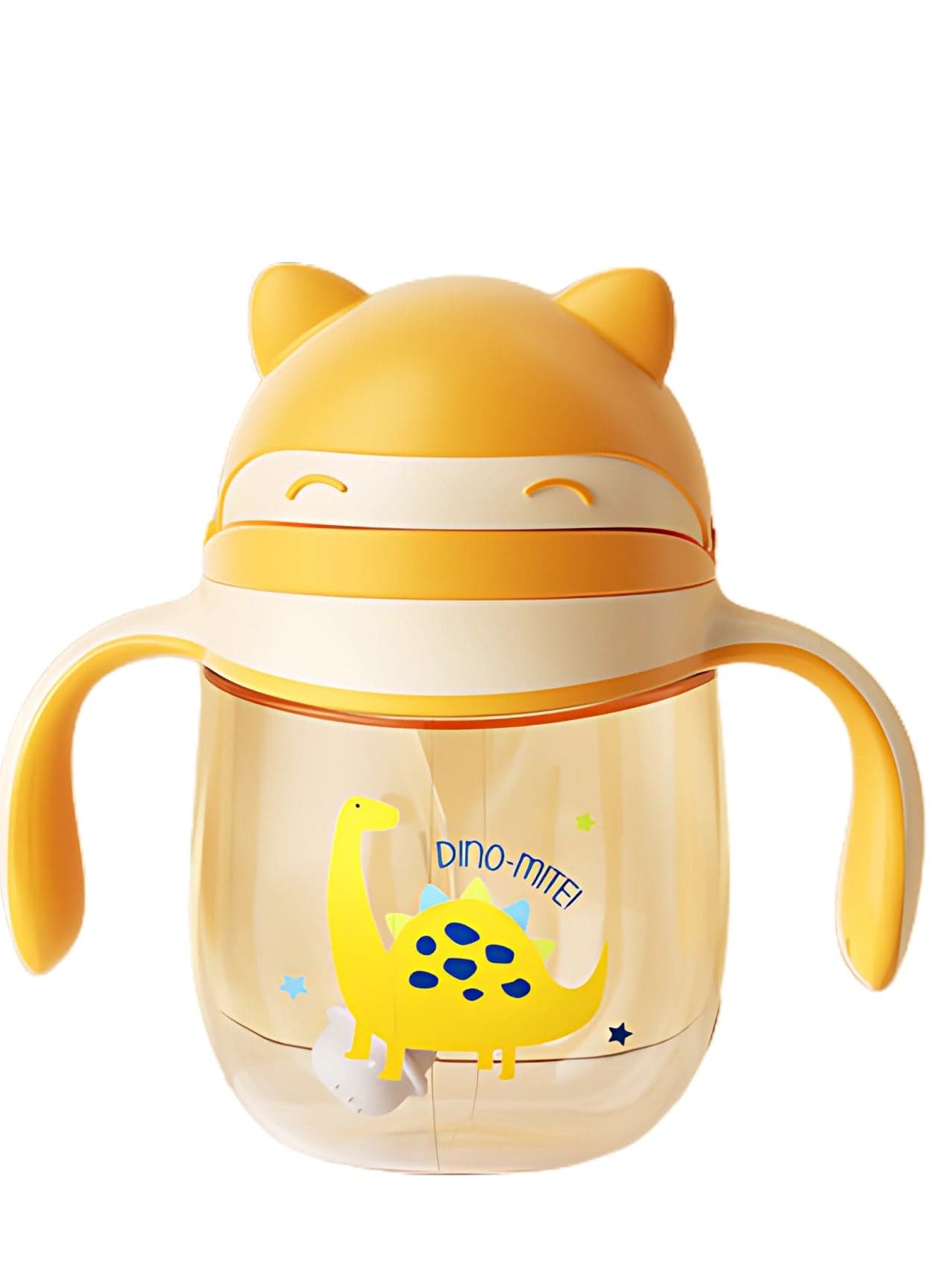 Twisoo Baby Sippy Cup – Dual-Purpose Baby Drinking Cup for Water BPA-Free, Juice, & Milk. Spill-Proof Design with Easy-Grip Handles, Leak-Resistant Lid, 280ml Capacity for Toddlers (Yellow)