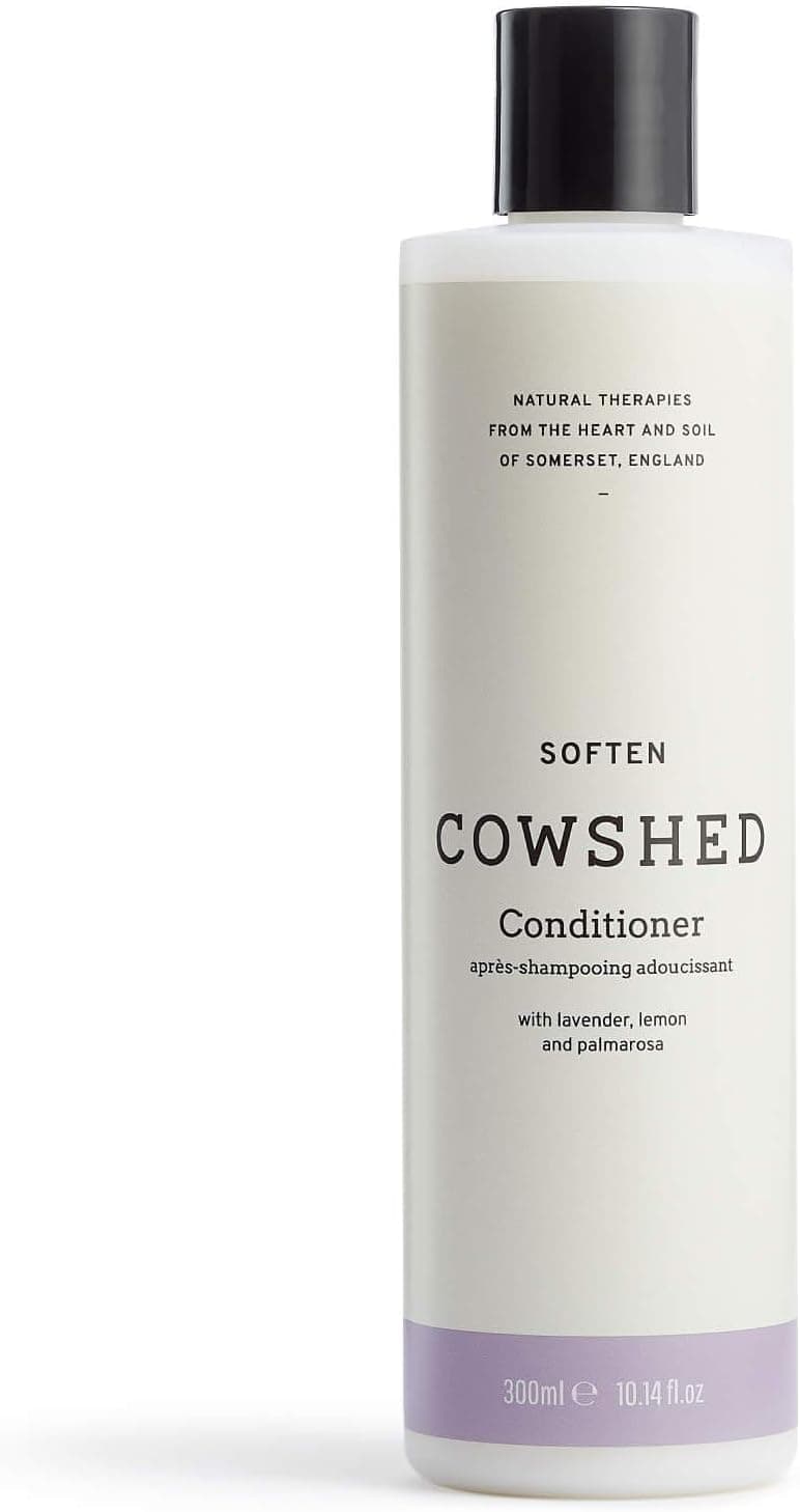 Cowshed Soften Conditioner 300ml Gentle Conditioner for All Hair Types Natural Vegan Paraben Free Softening Brightening with May Chang Lemon and Lavender