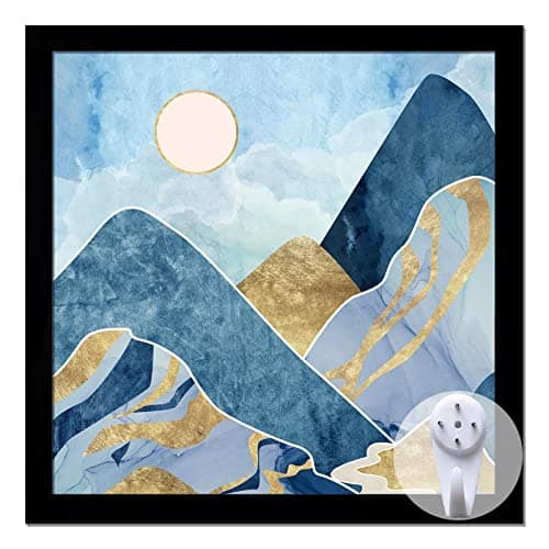 keibiubu Black Picture Frame, 8x8 Picture Frame for Square Photo Poster Canvas Certificate Document Display Horizontally or Vertically High Transparent Wall Gallery(Size 8 x 8 inches)