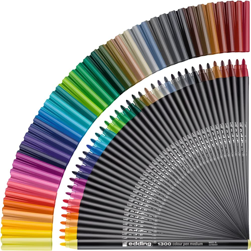 edding 1300 case Markers 40 Colors 34 Metal Box of 40Multicoloured
