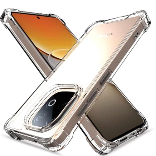 Outlouders Back Cover for iQOO Neo 10 5G / Vivo Y300 GT 5G Clear Transparent PC + TPU Bumper Case with Raised Edges for Shockproof Protection (Transparent)