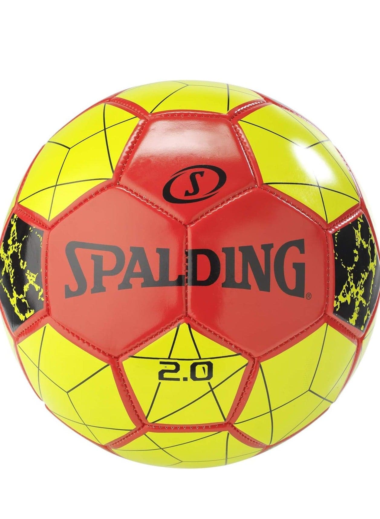 2.0 Red/Yellow Soccer Ball, Size 5 – High-Quality Performance