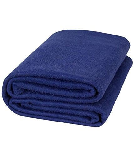 Goyal's ® Double Polar Fleece Plain AC Blanket - Blue