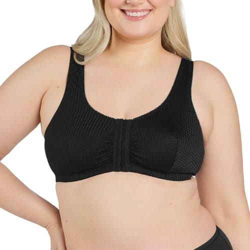 Leading Lady Marlene Front-Closure Wireless Leisure Bra - Comfortable Plus Size Bras For Women