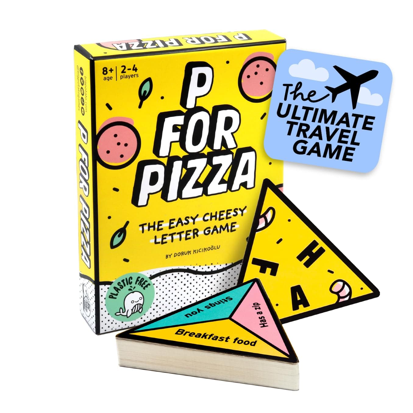 Big Potato P for Pizza | Travel Game Great for Adults and Kids | Perfect for Holidays and Camping | Compact and Travel Friendly Card Game