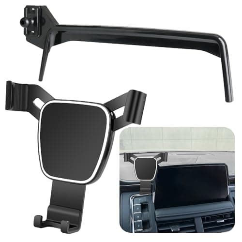 LUNQIN Car Phone Holder for Chevrolet Chevy Suburban 2021 2022 2023 2024,Chevy Tahoe 2021-2024 12th gen Auto Accessories Navigation Bracket Interior Decoration Mobile Cell Phone Mount case