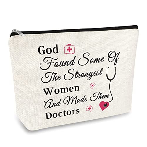 Doctor Gifts Doctor Makeup Bag for Women Doctor Thank You Appreciation Gifts Inspirational Gift for Doctor Cosmetic Bag Medical Graduation Gifts Retirement Birthday Gift for Doctor Travel Toiletry Bag