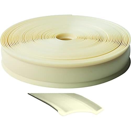 RV Designer 1in Wide Vinyl Trim Insert for RVs - Flexible Molding, Exterior Use, and Roof Edge Molding - Ideal for Travel Trailers and Campers, Heavy Duty, 100 Foot Roll, C-White