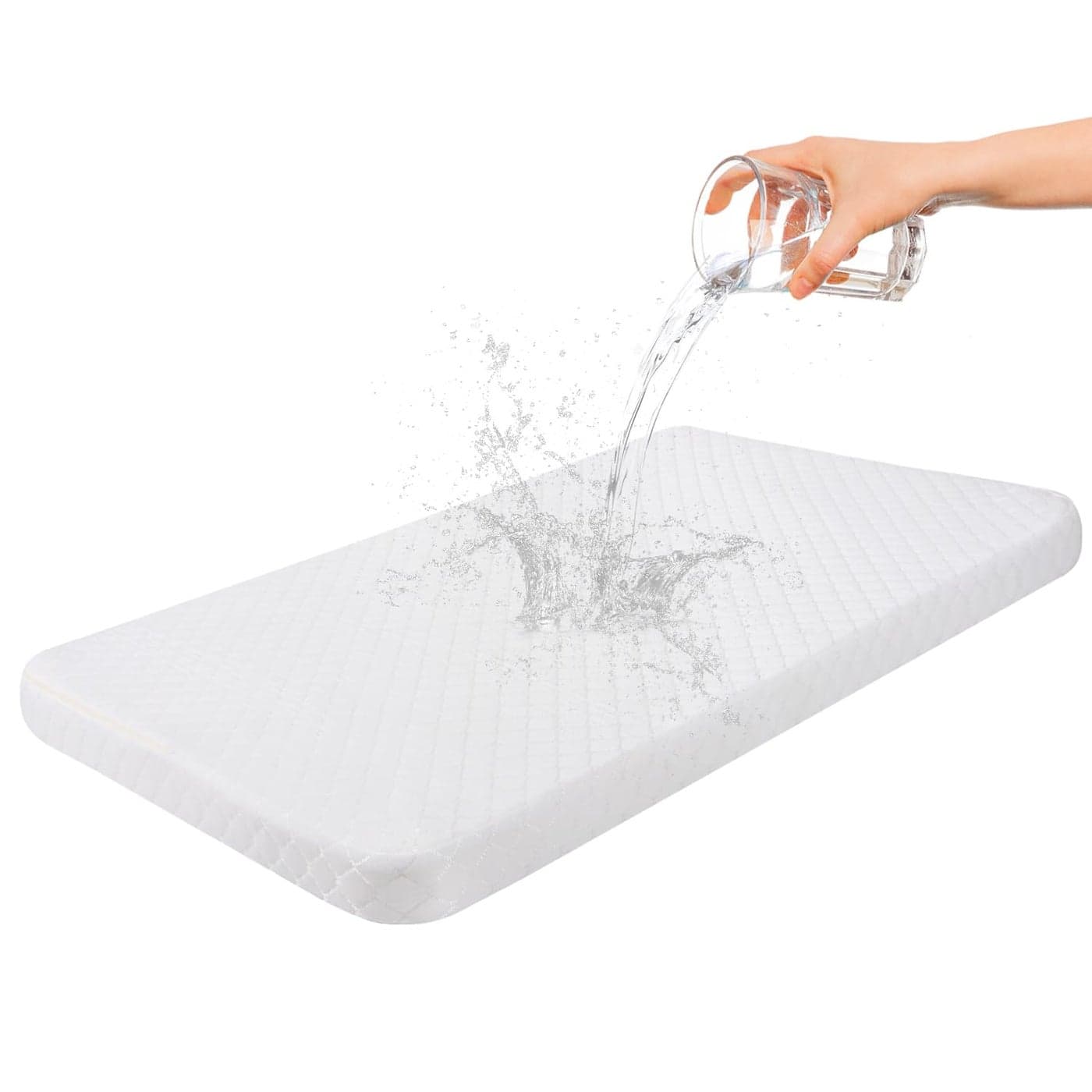 Wonder Living Baby Bassinet Mattress Topper Compatible with Mika MickyBaby DelightPamo BabeANGELBLISS Bassinet Breathable Premium Foam Rectangle Shaped 20 x 33 x 2