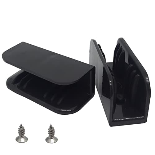 6pcs Shower Door Anti-Collision Block,Furniture Bottom Guide Assembly,for Glass Sliding Door Shower Door Anti-Collision Block,with Screws(Black)