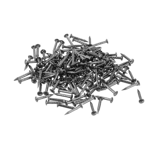200pcs Tiny Wooden Nails for DIY Craft Projects, Antique Drawer Repairing, Mini Boxes Decorative Accessories (1×8mm/0.04×0.3in) Color: Black/Metallic Dark Gray