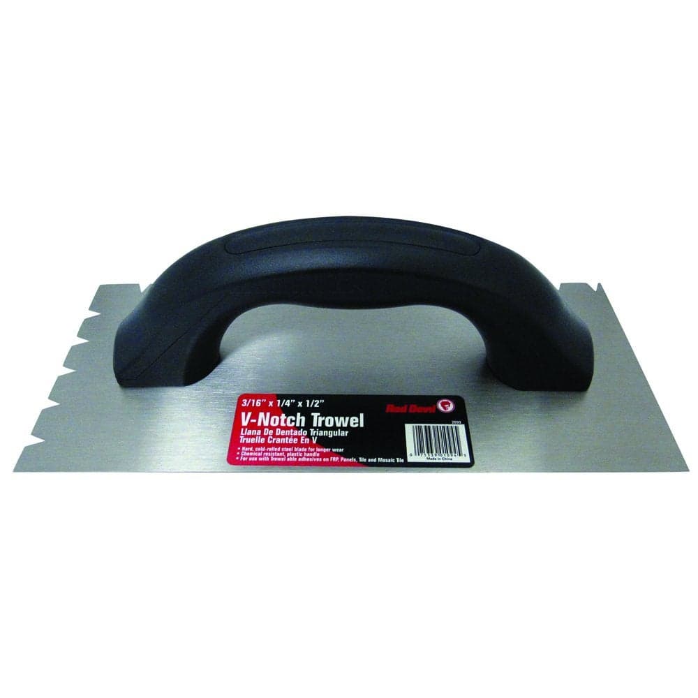 Red Devil 2093 2093 V Notch Trowel, Multi