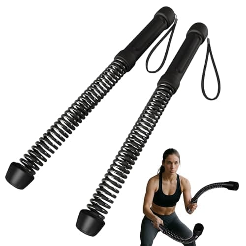 WKNNOXT Cordless Battle Ropes 2Pack Portable Workout Ropes for HIIT WorkoutsCardio Muscle TrainingLowImpact Cardio TrainingHome Gym Equipment for Men Women19LB x 2 18LB2