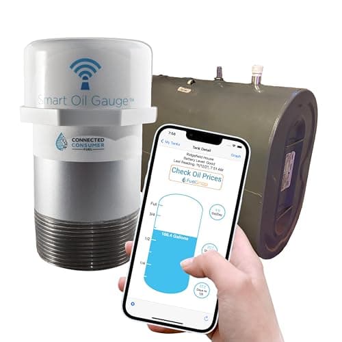 Smart Oil Gauge WiFi Heating Oil Tank Gauge with Smart Monitoring Fuel Tank Gauge Compatible with Alexa Designed for 275330500550 Gallon Tanks VerticalHorizontal