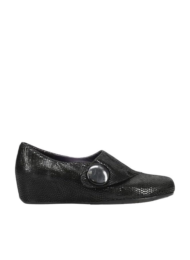 VANELi Women's Maxy Wedge Pump,Black E-Print,7.5 W US