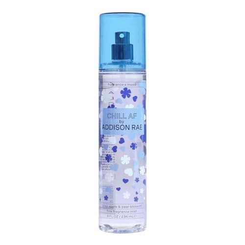 Addison Rae Chill Body Hair Mist for Women Floral Woody Feminine Scent Body Spray Pear Blossom Apple Sandalwood Musk LongLasting Everyday Wear Fragrance for Her VeganCruelty Free 8oz