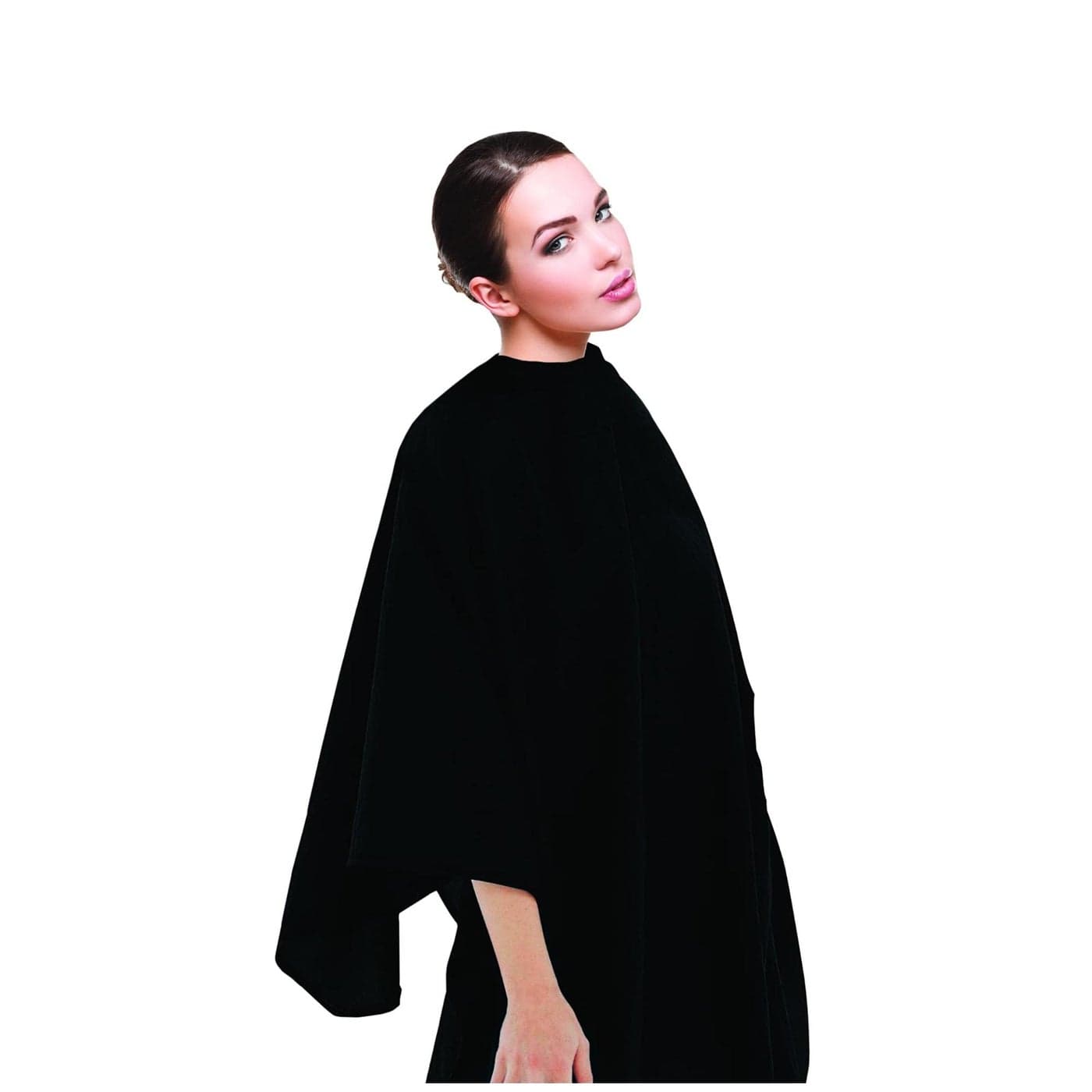 Cricket Uni Cloth Black Hair Cutting Cape Barber Cape for Men Women with Waterproof Nylon Hair Stylist Supplies for Salon Barber Adjustable Snap Closure Easy to Clean 54 x 60