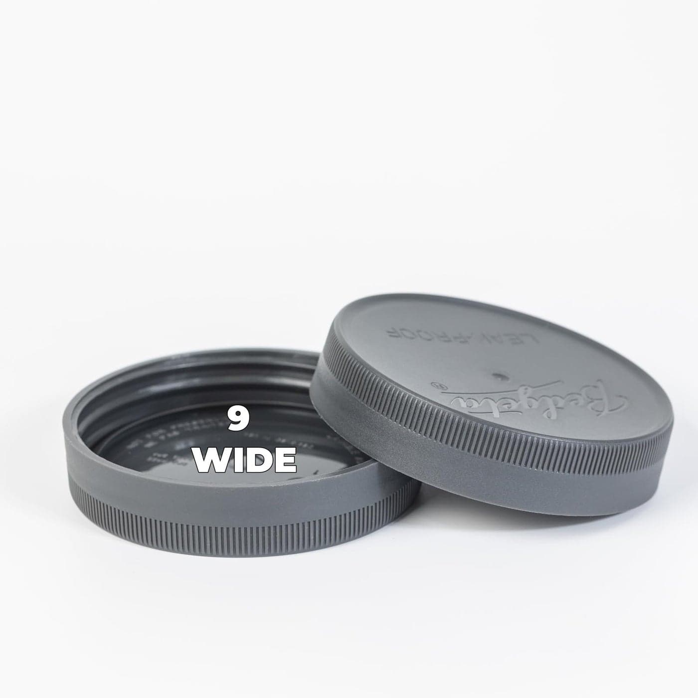 Yodecy 9 Pack Gray Wide Mouth Mason Jar Lids OnePiece Lids Plastic Mason Jar Lids Fit Ball Kerr and MoreCanning LidsGray