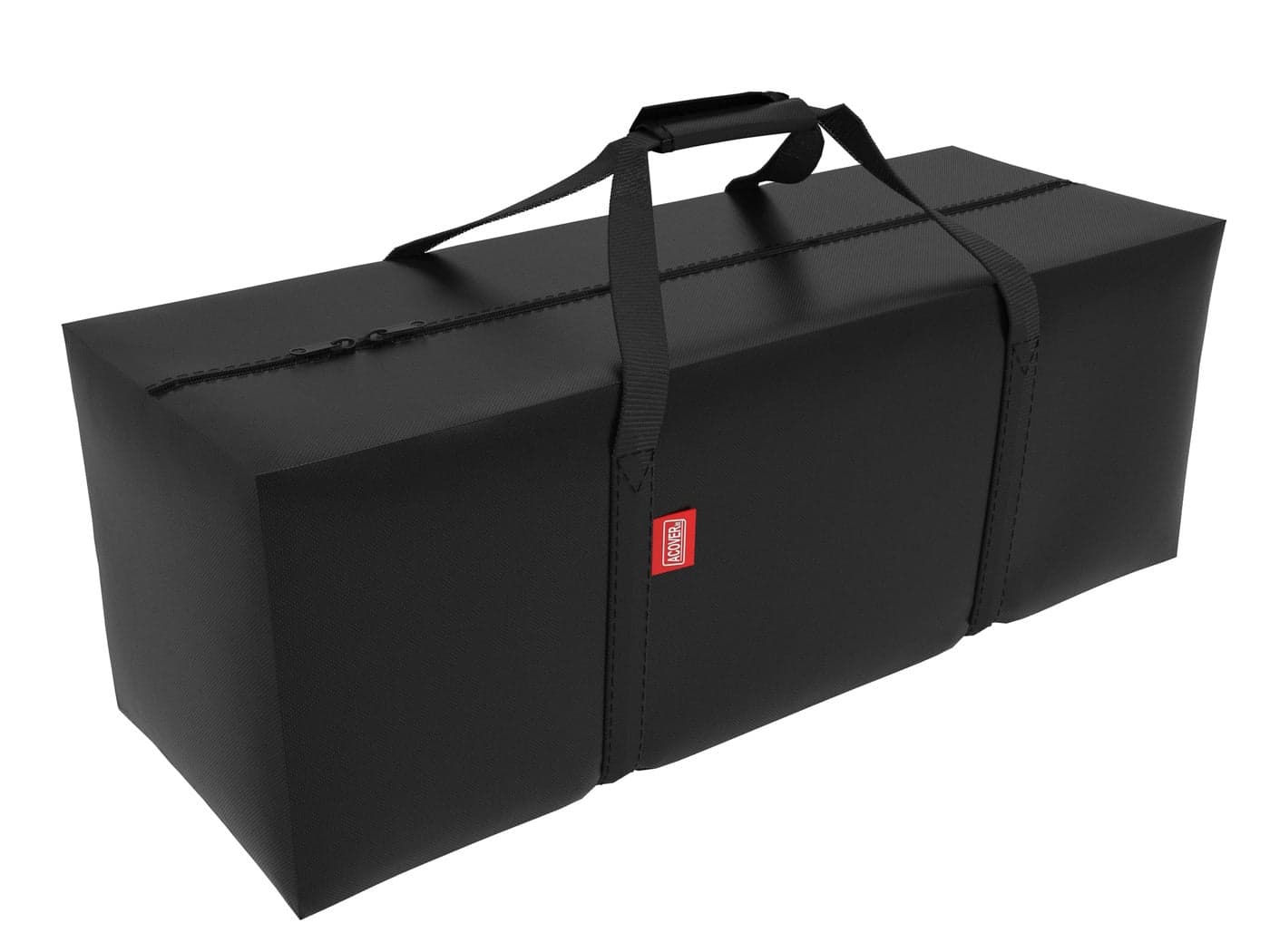 acoveritt Outdoor Rectangular CushionCover Storage Bag Protective Zippered Storage Bags with Handles 60X20X28 Black