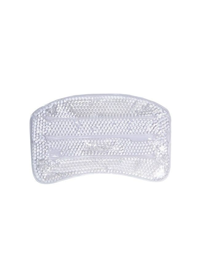 Luxury Cooling Gel Beaded Bath Tub Pillow | Suction Cup Backing | Bathtub Experience | Suction Cup Backing | White