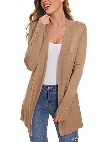 ROW 8 ROW Cardigan for Women Dressy Casual Long Sleeve Open Front Knit Cardigan Sweaters