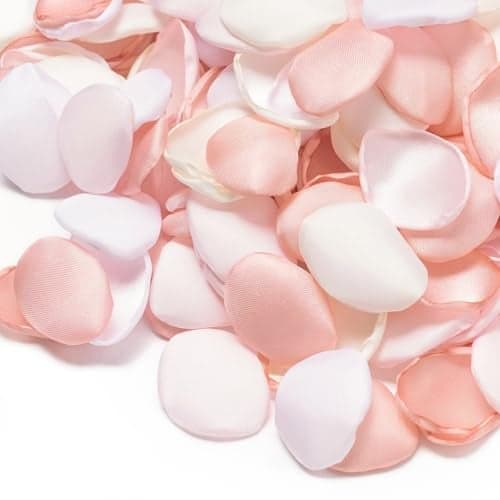 Ling's moment Rose Petals, Silk Flower Petals for Wedding/Aisle/Flower Girl Baskets/Table Centerpiece Décor,etc.Pink Blush 200pcs