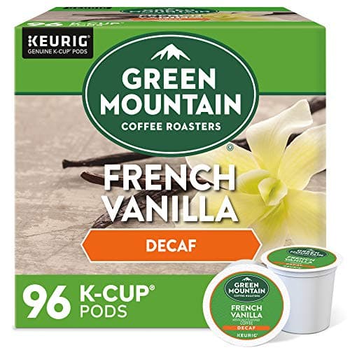 Green Mountain Coffee Roasters French Vanilla Decaf SingleServe Keurig KCup Pods Flavored Light Roast Coffee Pods 96 Count