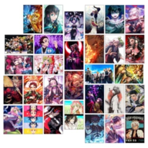 Thepaper9store anime wall collage kit (Demin)